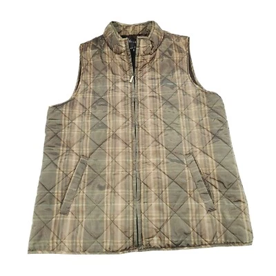 Chaleco acolchado Relativity para mujer talla S marrón cremallera completa sin mangas ligero Foto 1 de 4