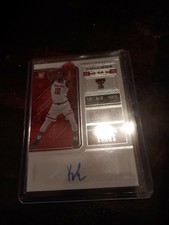 Keenan Evans 2018-19 Contenders Draft Picks College Ticket Auto RC Texas Tech