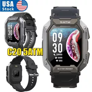 Reloj Inteligente Militar Tactico Smart Watch Monitor Bluetooth Waterproof USA - Picture 1 of 20