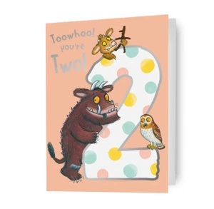 Tarjeta de 2º Cumpleaños The Gruffalo Edad 2 Tarjeta de Felicitación Sobre Incluido FSC - Imagen 1 de 7