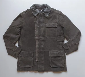 ALLSAINTS Chamber Suede Leather Jacket WORLDWIDE SHIPPING FTP 0743 - Picture 1 of 15