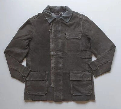 ALLSAINTS Chamber Suede Leather Jacket WORLDWIDE SHIPPING FTP 0743 - Image 1 of 4