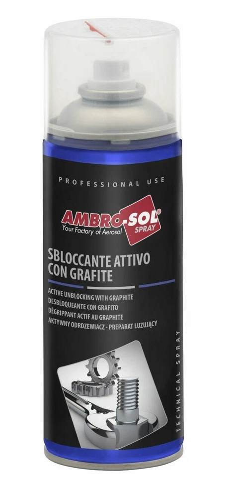 Sbloccante attivo con grafite spray da 400ml Ambrosol - Immagine 1 di 2