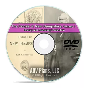New Hampshire NH Vol 1 People Civil War History Genealogy 275 Books DVD CD B43 - Picture 1 of 1