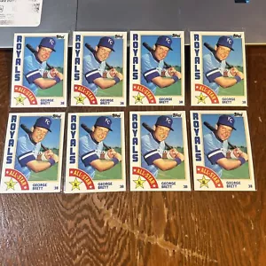 George Brett 8 ct. 1984 Topps All-Star #399 Card Lot HOF Kansas City Royals - Bild 1 von 15