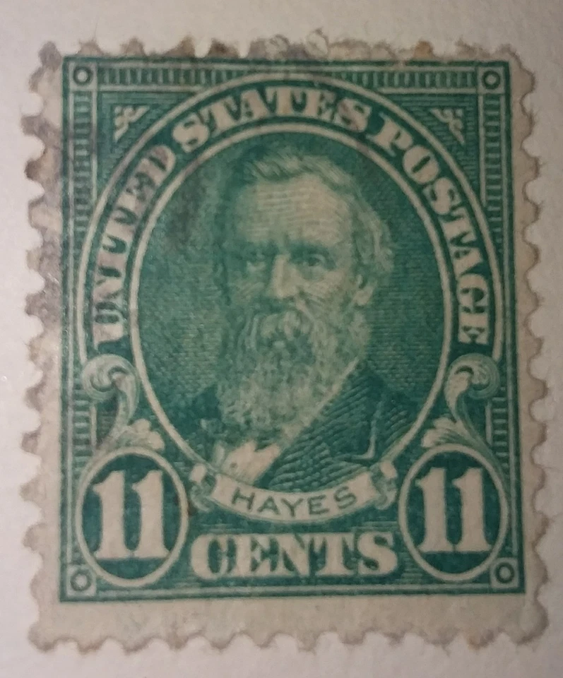 US 1922 Sc # 563 11 cent Rutherford B. Hayes Used Light Cancel - Image 1 of 1