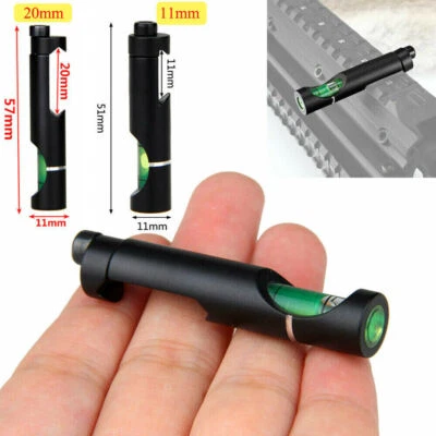 11mm/20mm Bubble Spirit Level Rail Picatinny Dovetail Scale Scope Mount Hunting - Image 1 of 4