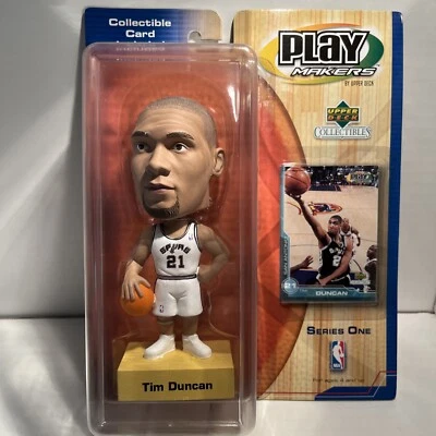 2000 Tim Duncan San Antonio Spurs NBA Upper Deck Play Makers Sports Bobble Head - Изображение 1 из 4
