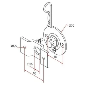 TM2 58 Halter Stift Bild Und Omega Faac A5806_0552 Automatisierung Automatismen - Bild 1 von 1