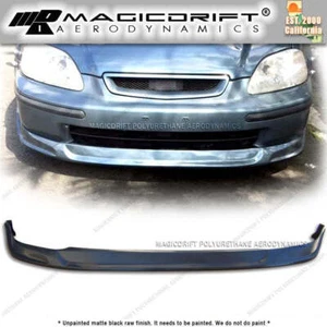 For 96-98 Honda Civic EK Front Bumper Lip Spoiler Chin Splitter TC Type C Style - Picture 1 of 5