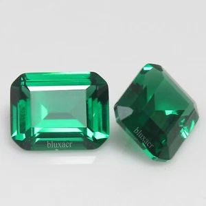 Par Natural MUZO Esmeralda Verde Colombiana 3x2 MM Corte Esmeralda AAA+ Gemas Certificadas - Imagen 1 de 5
