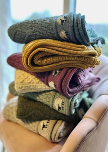 100% British Aran Lana Oveja Regalos para Decoración del Hogar Múltiples Colores - Imagen 1 de 23