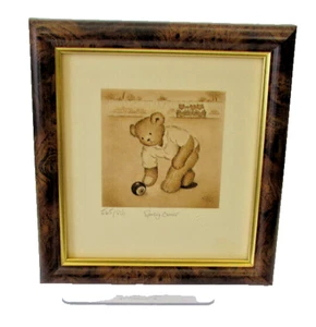 Sue Willis, Sporting Bears 'Bowls' Limited Edition Framed Print - Picture 1 of 1