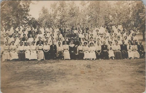 1911 Agricultural Class at Kirksville Normal School Missouri Real Photo Postcard - Picture 1 of 2