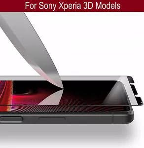 Full Cover Screen Protector For Sony Sony Xperia 1 VII 5 10 IV 1 III V VI Glass - Picture 1 of 10