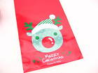 10pcs Xmas reindeer gift wrapping packing bag Xmas Baking bakery bags supplies