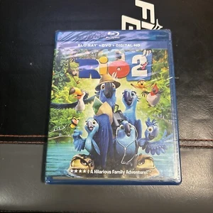 Rio 2 Blu-Ray DVD Digital HD, 2 Disc Set New Sealed - Picture 1 of 3