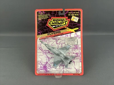 Road Champs Flyers US Navy F-18 Hornet Aircraft Diecast #6200 Grey Camo NIB - Image 1 of 4