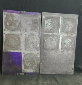 Vandercook Printing Press Plate Stamps, Assorted Flowers - Picture 1 of 8
