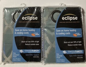 Ellery Homestyles eclipse Thermaback Blackout Curtains Two Grommet Panels 52X63 - Picture 1 of 6