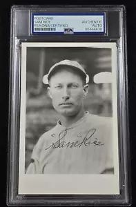 Rare SAM RICE Signed Real Photo Postcard-HOF-WASHINGTON SENATORS-PSA - Picture 1 of 4