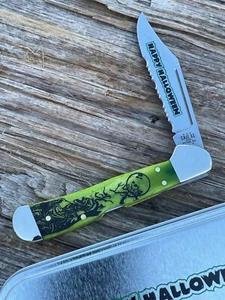 CASE XX *a 2024 HALLOWEEN SMOOTH LIME GREEN MINI COPPERLOCK KNIFE KNIVES NEW - Picture 1 of 8
