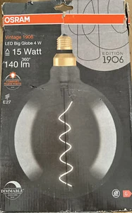 OSRAM LED Vintage Big Globe 5W=12W E27 Warmweiß dimmbar EEK: G Leuchtmittel - Bild 1 von 4