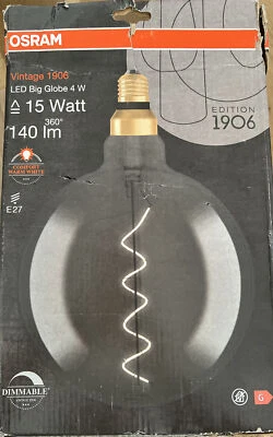 OSRAM LED Vintage Big Globe 5W=12W E27 Warmweiß dimmbar EEK: G Leuchtmittel - Bild 1 von 4
