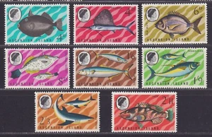 Ascension Scott 118-125 LH 1968-1969 Native Fish Ausgabe 8 Briefmarken - Bild 1 von 2
