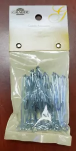 Ganchos para cortinas sin cortinas Graber de 3 pulgadas con caída de 1 pulgada - Juego de 14 (7-240-0) - Imagen 1 de 3
