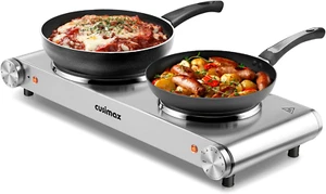 Hot Plates for Cooking, Double Burner 1800W Double Hot Plate, Countertop Burner - Picture 1 of 7