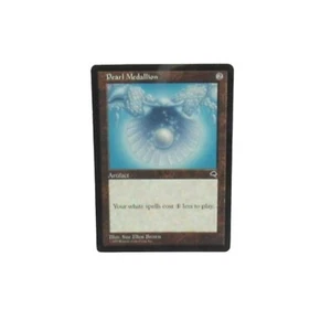 MTG Pearl Medallion - Tempest - Artifact - 1997 Lightly Played - LP Vintage - Picture 1 of 3