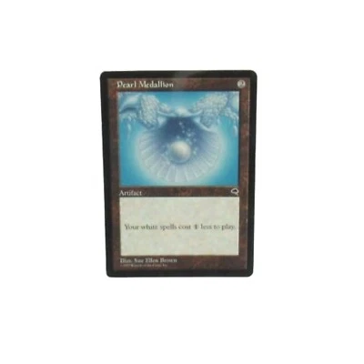 MTG Pearl Medallion - Tempest - Artifact - 1997 Lightly Played - LP Vintage - Image 1 of 3