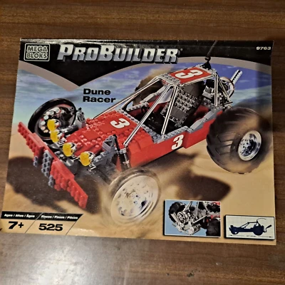 MEGA BLOKS Pro Builder DUNE RACER #9763 WITH DECAL Manual Only - Image 1 of 3