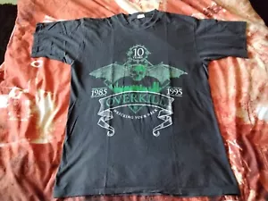 OVERKILL SHIRT Gr. XL Old 1995 - 10 YEARS Vintage Shirt Sodom Thrash Metal - Bild 1 von 4