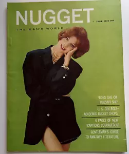 NUGGET (1959) Vol. 4 #3 Vintage Girlie Magazine Gentleman's Guide Pin-Up RARE NM - Picture 1 of 11