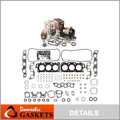 Head Gasket Set Timing Belt Kit Water Pump Fit 99-04 Toyota Lexus ES300 1MZFE - Image 1 of 4