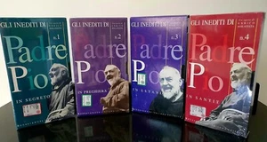 "Gli inediti di Padre Pio" - 4 videocassette VHS a cura di Enrico Malatesta - Foto 1 di 8
