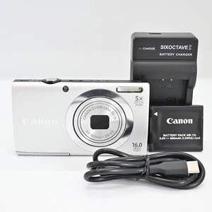 Canon PowerShot A2400 IS Pink Digital Camera 16.0MP 5x Optical Zoom From JAPAN - Picture 1 of 12