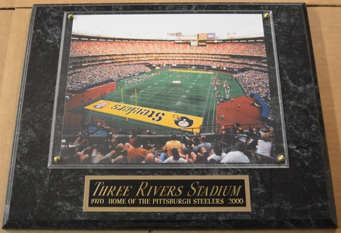 *SALE**  THREE RIVERS STADIUM PITTSBURGH STEELERS FRAMED 8X10 PHOTO-12X15 PLAQUE Cover