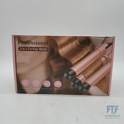 BESTOPE PRO Lockenstab Lockenstäbe 3 Fässer Welleneisen 5 in 1– Locken... MD-J18