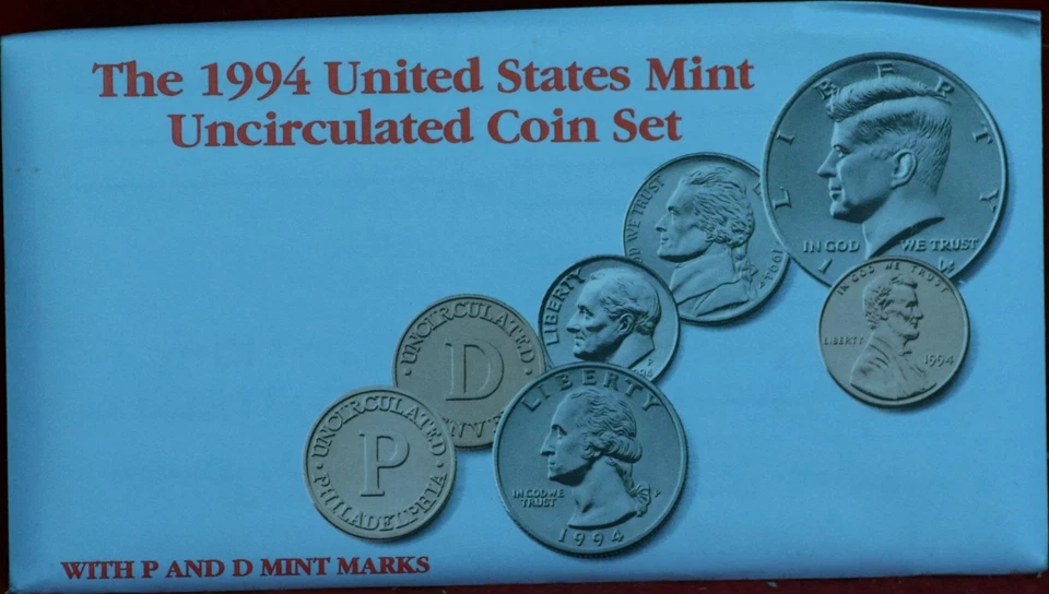 Uncirculated 1994 U.S. Mint Set P & D Mint - Image 1 of 1