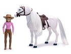 NEWRAY - Caballo blanco con efecto de sonido y jinete - 1/9 - NEW37626B