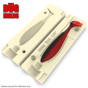 Appât DIY Moule de pêche Appâts en plastique souple Leurre Plastisol Bass JocoShaker - Photo 1/3