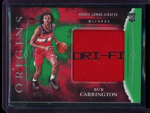 2024-25 Origins Bub Carrington RC Patch Green 1/5 #RJJ-BUB - Picture 1 of 2