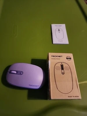 Tecknet Wireless Quite Mouse (MODEL : TK-MS006) Light  Purple  (New) M2 - Image 1 of 4