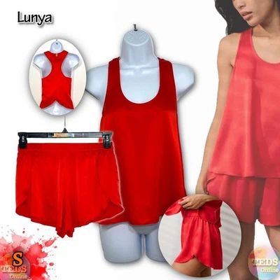 Nuevo sin etiquetas Juego trasero de tulipán de seda lavable Lunya S para mujer $188 Foto 1 de 4