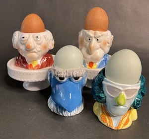 Set tazze uova vintage Muppets Sigma - Statler, Waldorf, Sam l'aquila, Zoot - set di 4 - Foto 1 di 24
