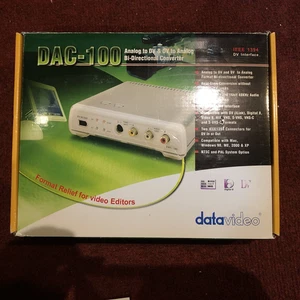 Datavideo DAC-100 Analog/DV Bi-Directional Video Converter plus Firewire Cables - Picture 1 of 7