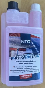 NTG Photovoltaik Profi Reiniger - Solarmodul Reiniger - Konzentrat - 1 Liter neu - Bild 1 von 2